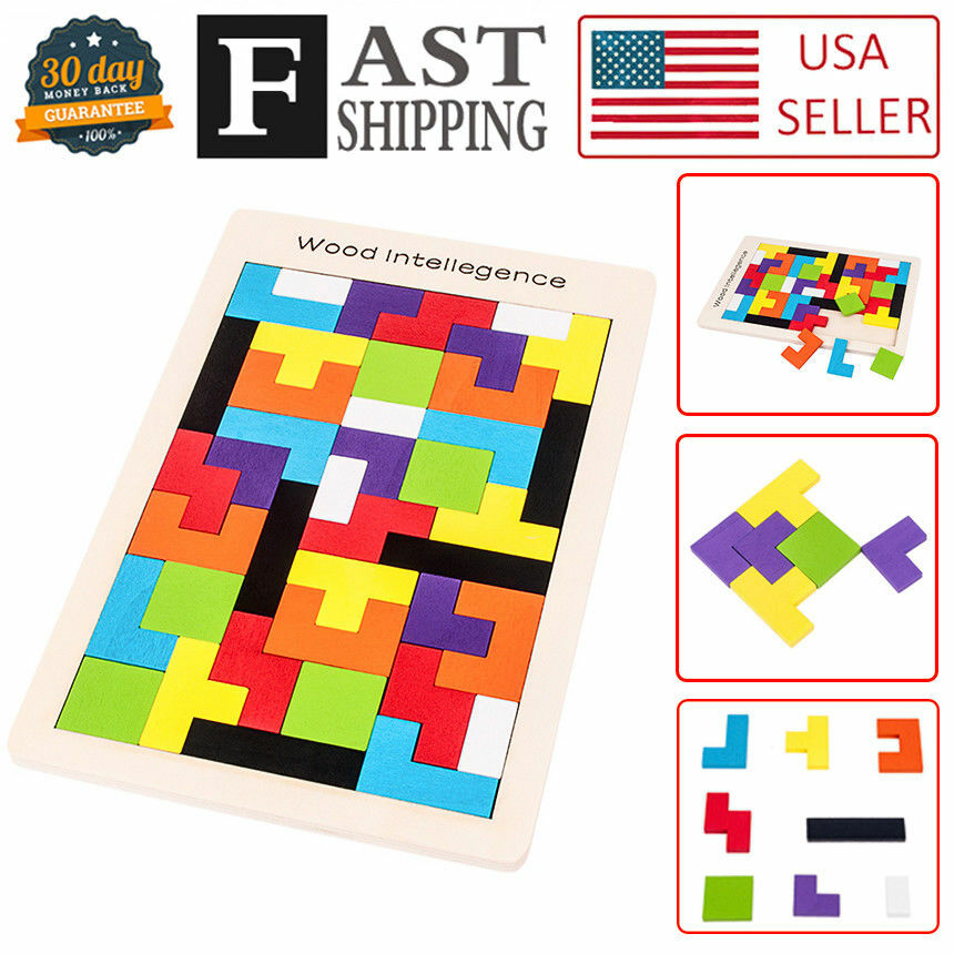 wood intelligence tetris puzzle